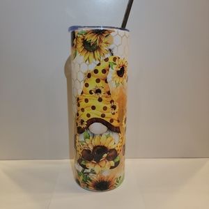 Gnome Sunflower Tumbler